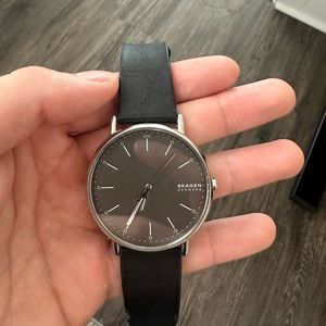 Leather Skagen watch